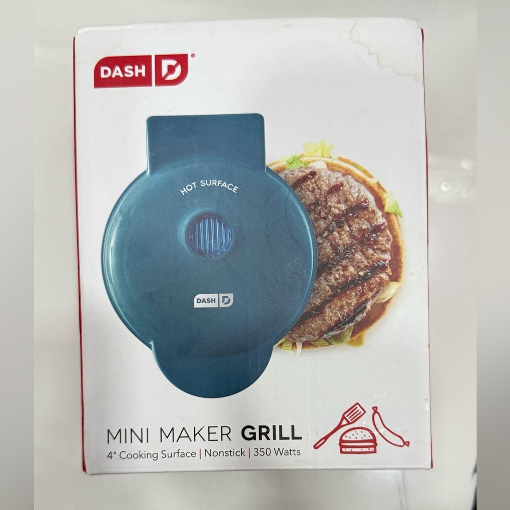 Dash Mini Maker Grill in Blue